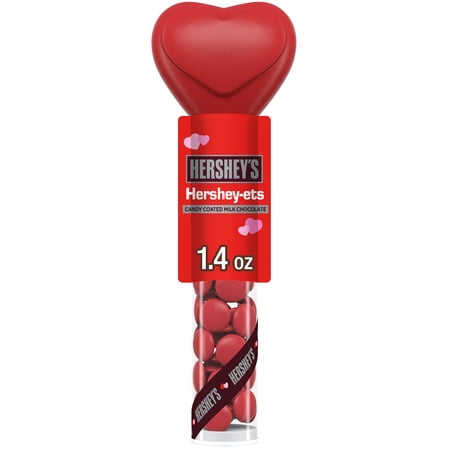 Hershey's Hershey-Ets Milk Chocolate Valentine's Candy, Plastic Cane 1.4 oz