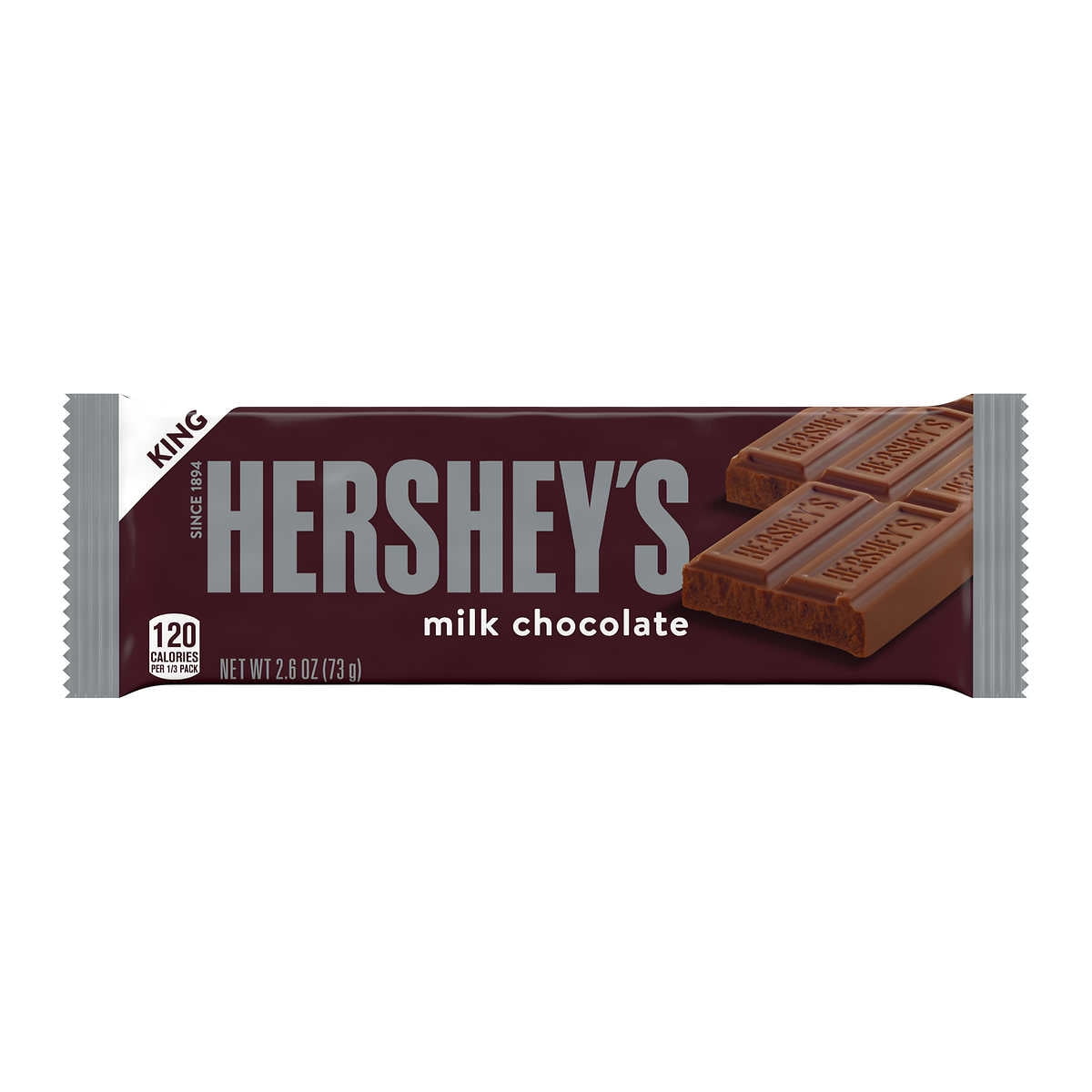 Hershey's Milk Chocolate King 18 - 2.6 oz Bars