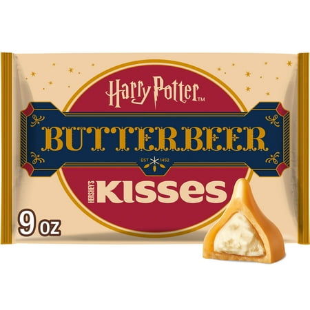 HERSHEY'S KISSES Butterbeer Flavored, Easter Candy Bag, 9 oz