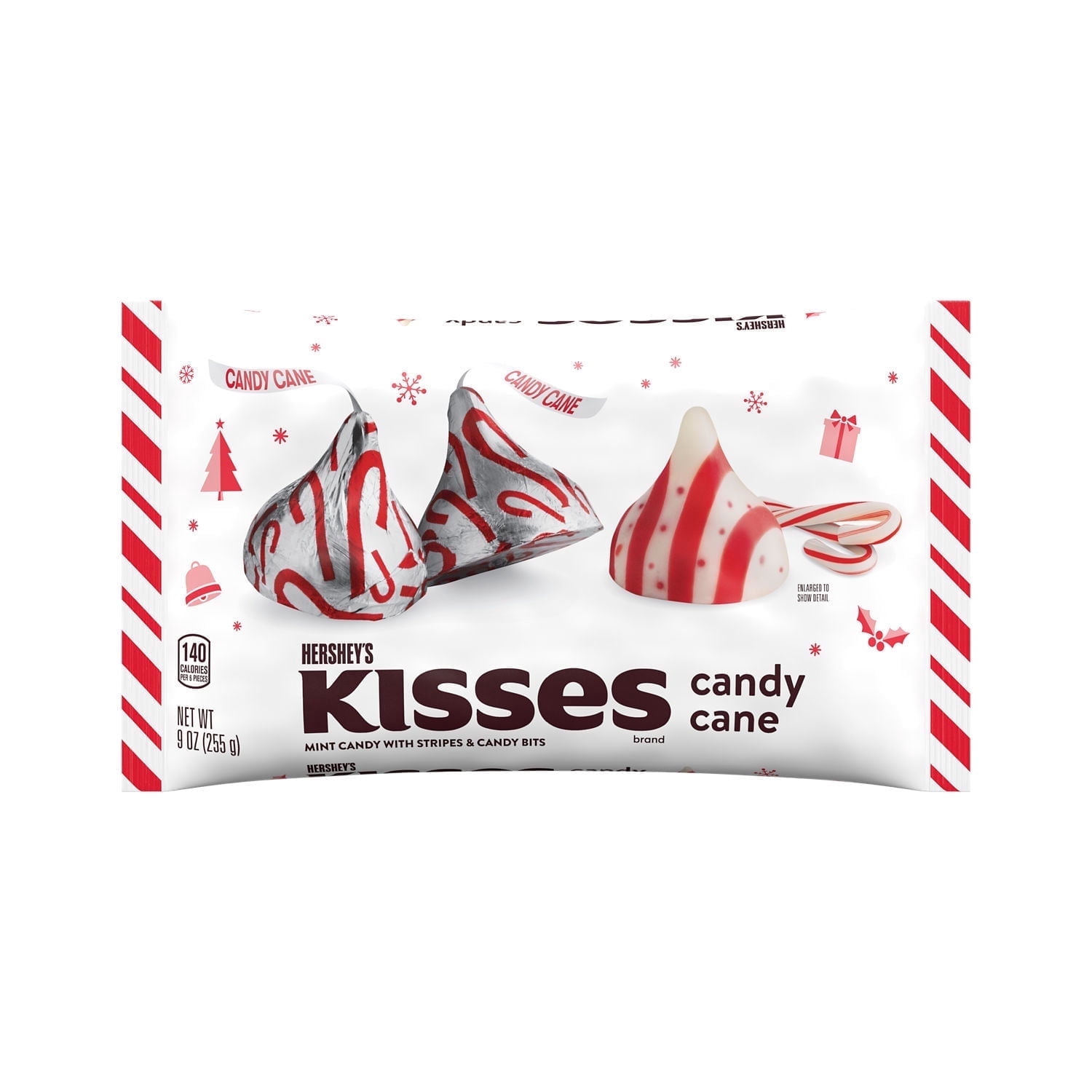 Hershey's Kisses Candy Cane Flavored Christmas Candy,