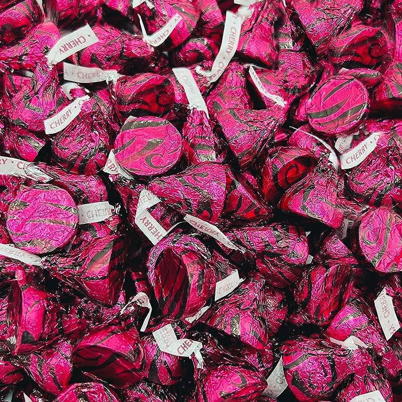 Hershey's Kisses Cherry Cordial Candy Milk Chocolate Filled Cherry