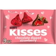 thumbnail image 1 of Hershey's Kisses Chocolate Dipped Strawberry Flavored, Valentine's Candy Bag, 9 oz, 1 of 9