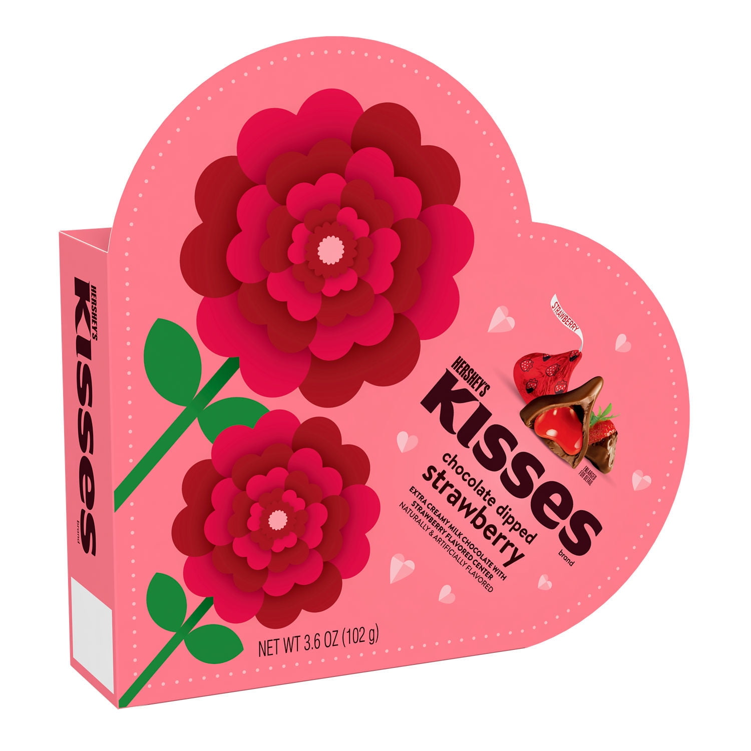Hershey's Kisses Chocolate Dipped Strawberry Valentine's Day Candy