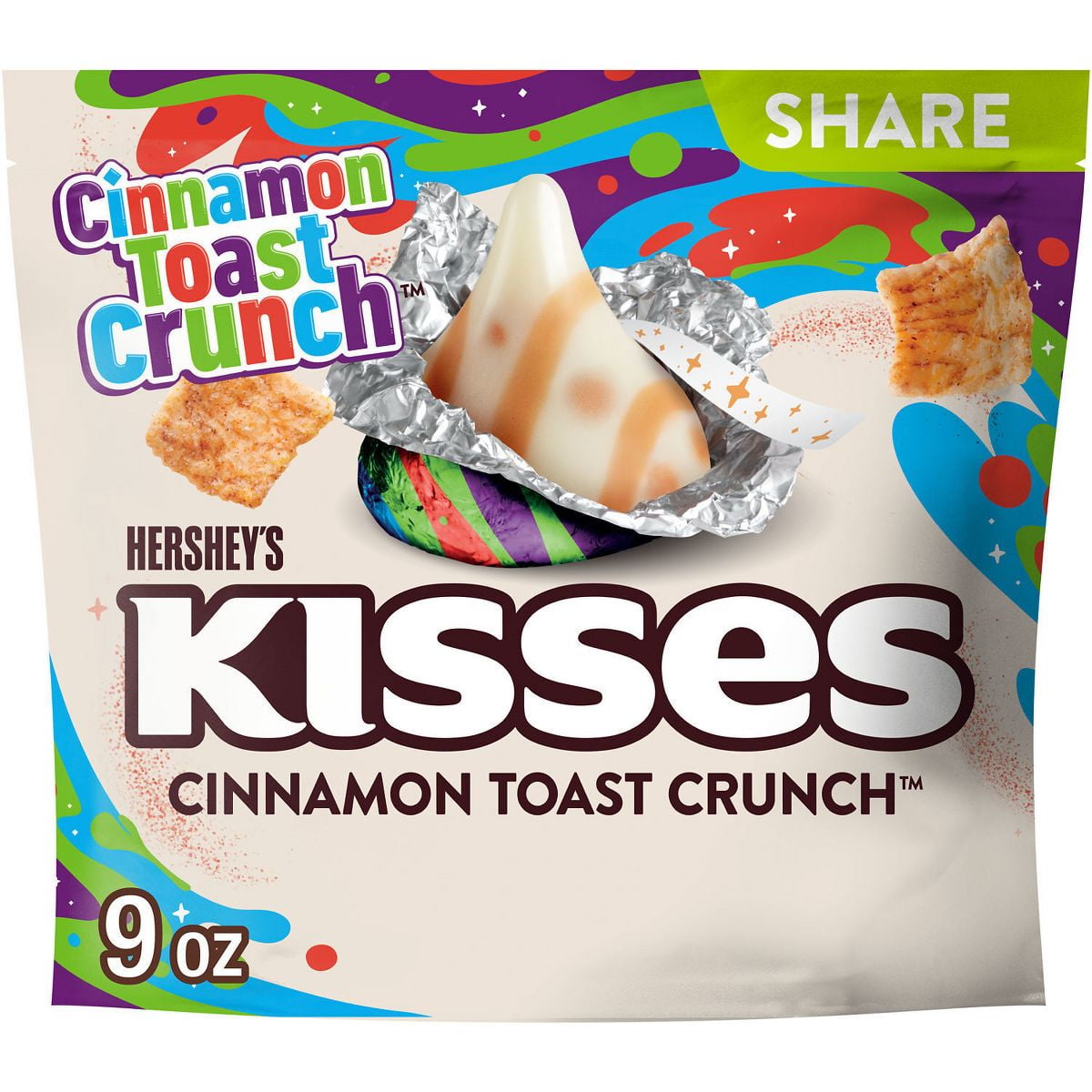 Hershey's Kisses Cinnamon Toast Crunch Candy - 9oz - Pack of 2