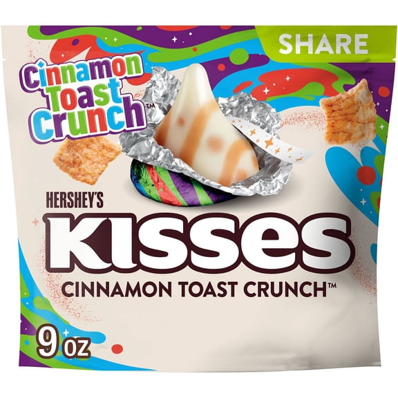 Hershey's Kisses Cinnamon Toast Crunch Candy - 9oz