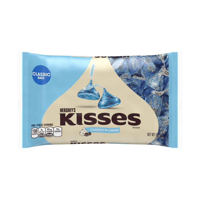 Hershey's Kisses Cookies 'N' Creme Candy Classic Bag, 10.5 oz ...