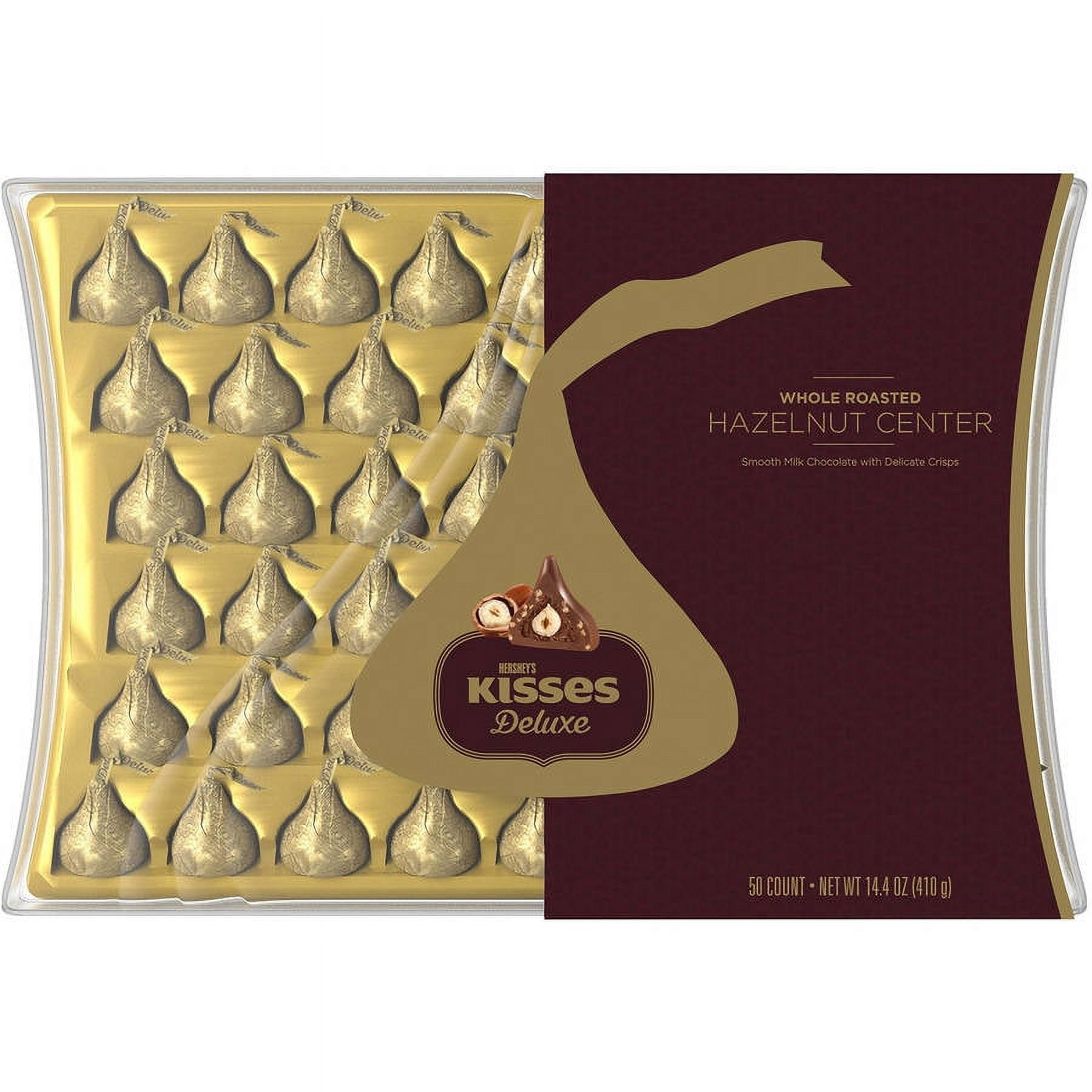 Hershey's Kisses Deluxe Hazelnut Candy, 50 count, 14.4 oz