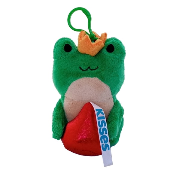 Hershey's Kisses Frog Mini Plush Backpack Clip 5 in