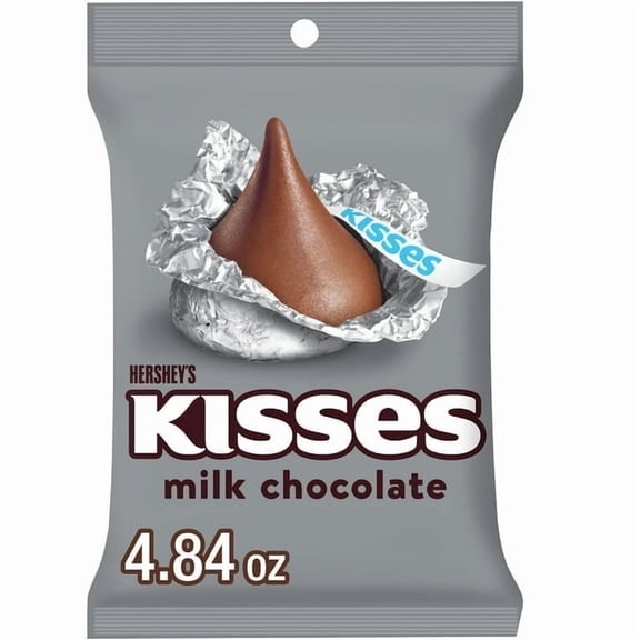 Hershey's Kisses Milk Chocolate Candy, Bag 4.84 oz - pack of 2