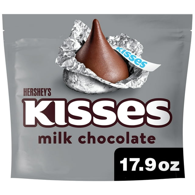 Hershey's Kisses Milk Chocolate Candy, Family Pack 17.9 oz