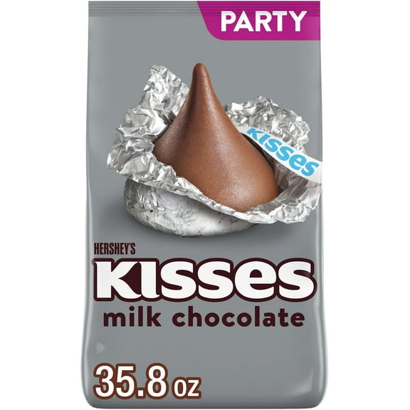Hershey's Kisses Milk Chocolate Candy, Party Pack 35.8 oz