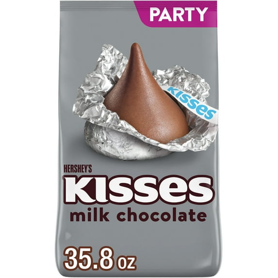 Hershey's Kisses Milk Chocolate Candy, Party Pack 35.8 oz