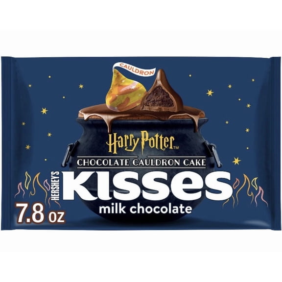 Hershey's Kisses Milk Chocolate Cauldron Cake Harry Potter Halloween Candy, 7.8 oz