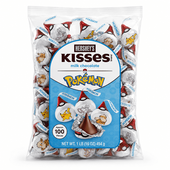 Hershey's Kisses Milk Chocolate Pokemon 1 lb