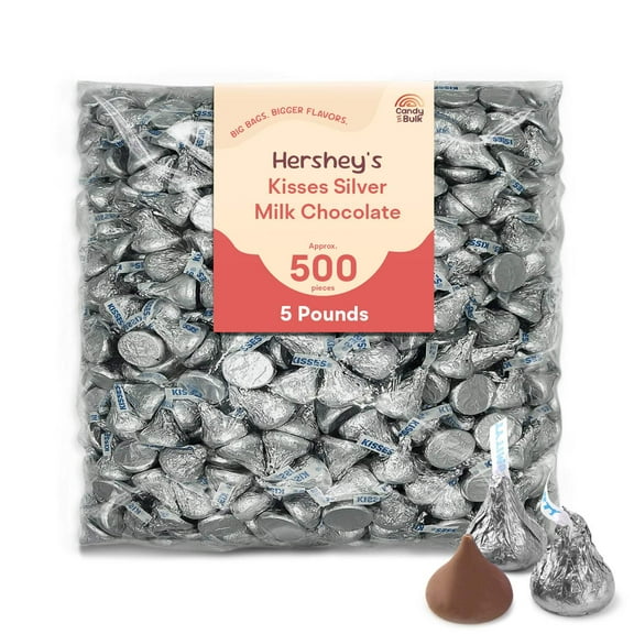 Hershey's Kisses Milk Chocolate – Silver Foils – Bulk Value Pack