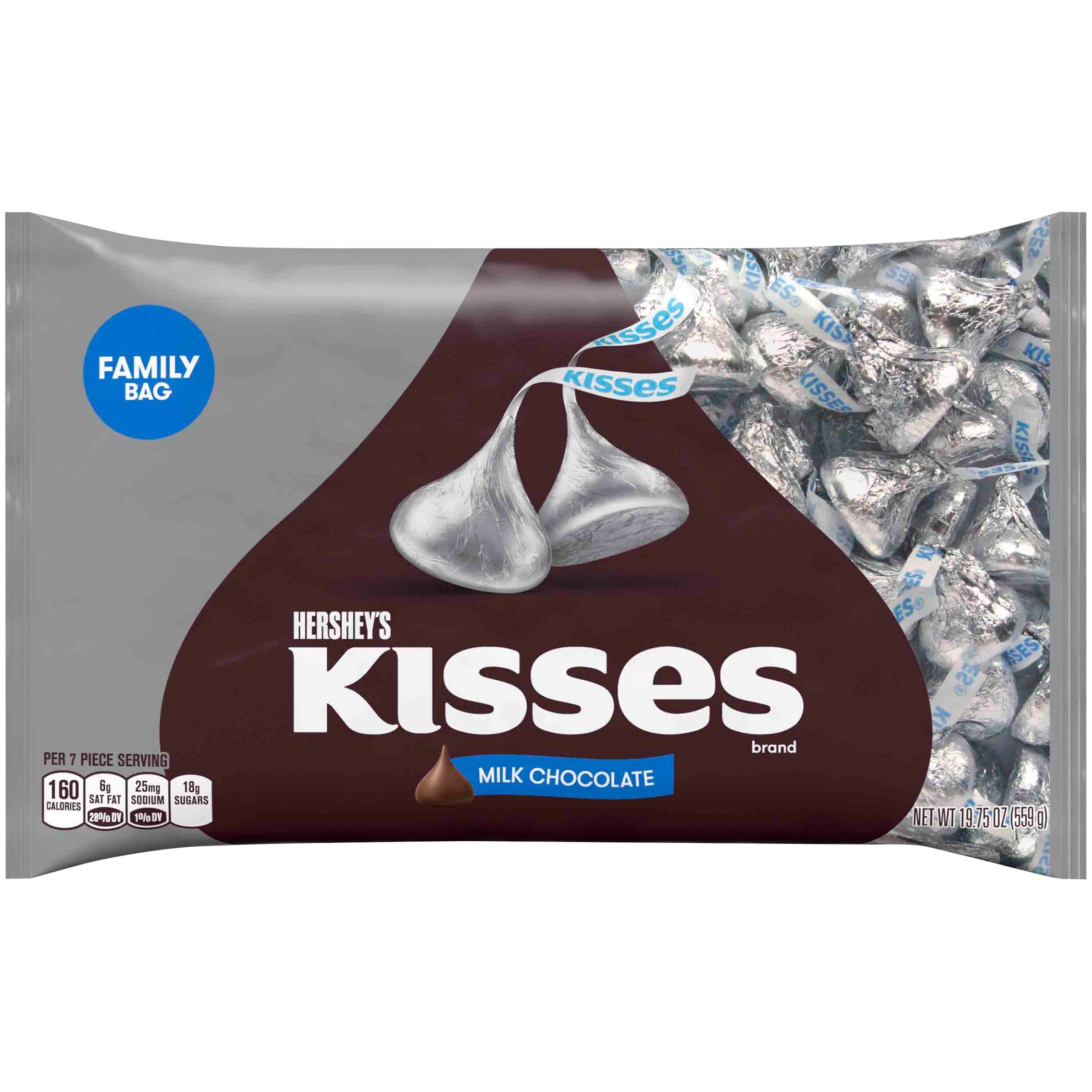Hershey's Kisses 3.5 Ounce Peg Bags - 6 / Box - Candy Favorites