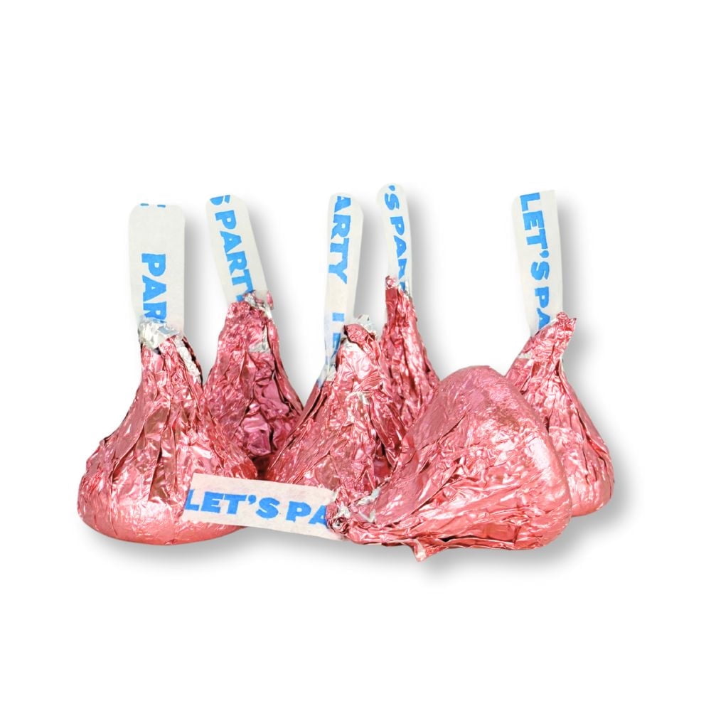 Hershey's Kisses Milk Chocolate – Pink Foils, Bulk Value Pack