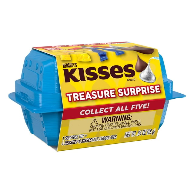 Hershey's, Kisses Treasure Surprise Transformers Milk Chocolate Candy, 0.64 oz, Box