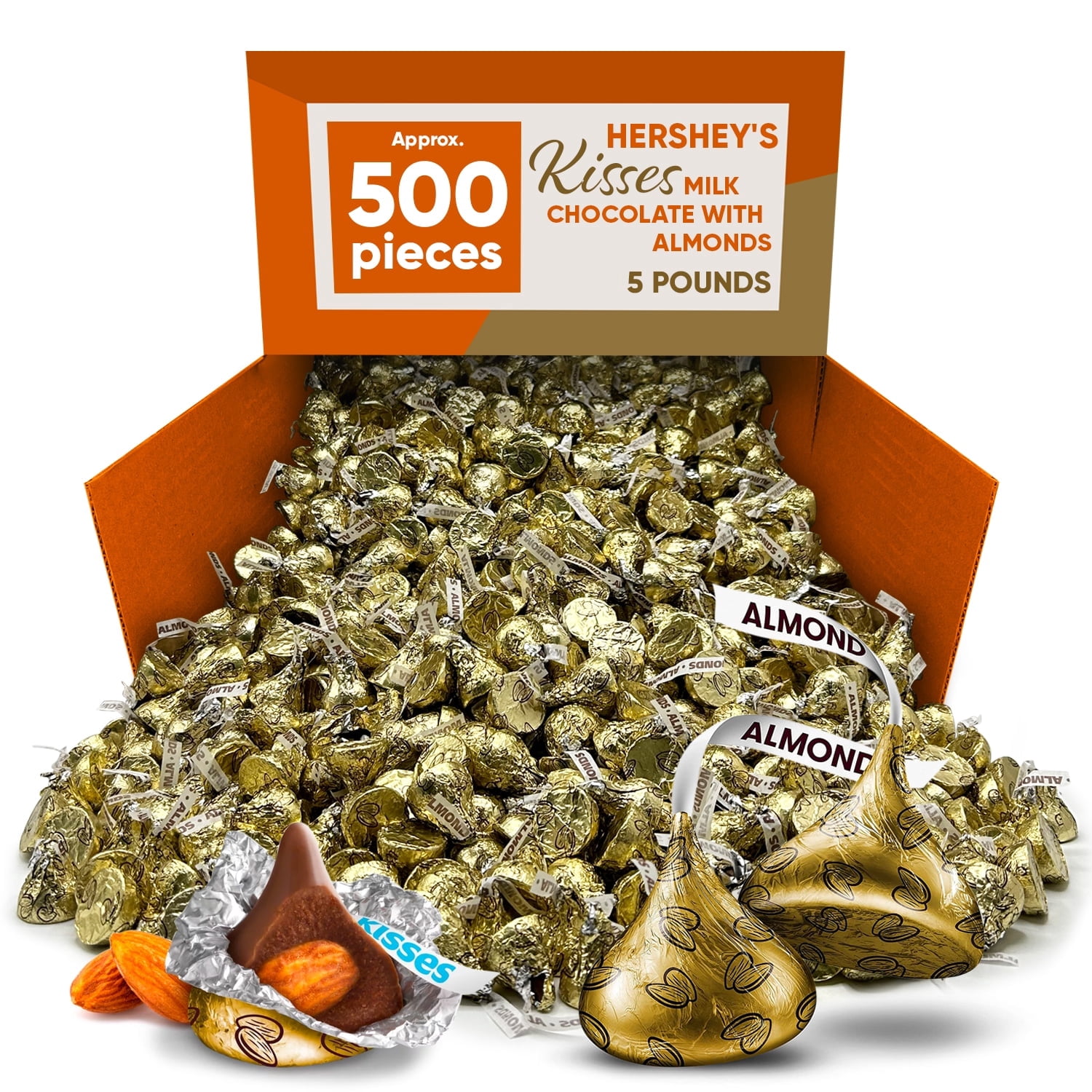 Hershey's Kisses Milk Chocolate with Almonds