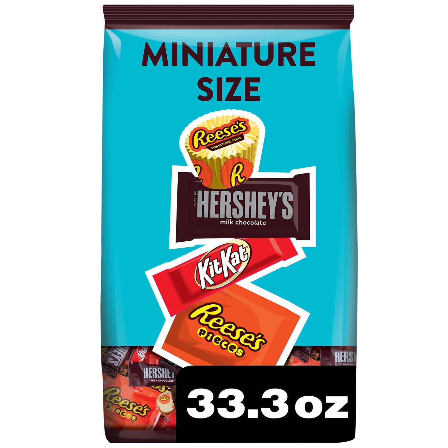Hershey’s, Kit Kat® And Reese’s Assorted Flavored Miniatures Candy, Party Pack 33.38 oz