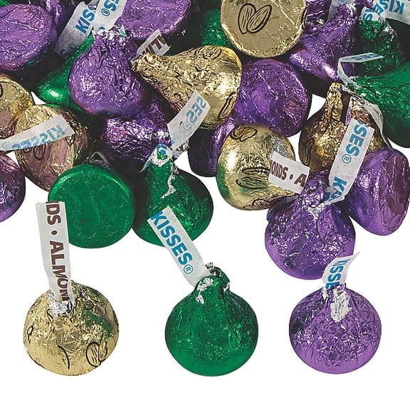 Hersheys Mardi Gras Chocolate Candy Assortment, Edibles, Mardi Gras, 90 Pieces