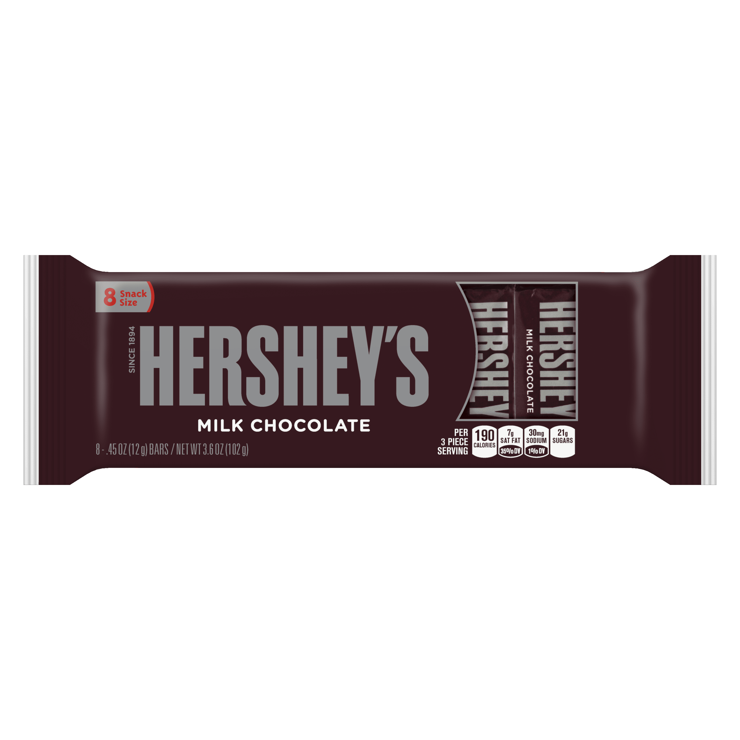 Hershey's Milk Chocolate Bars Fun Size - 8 ct