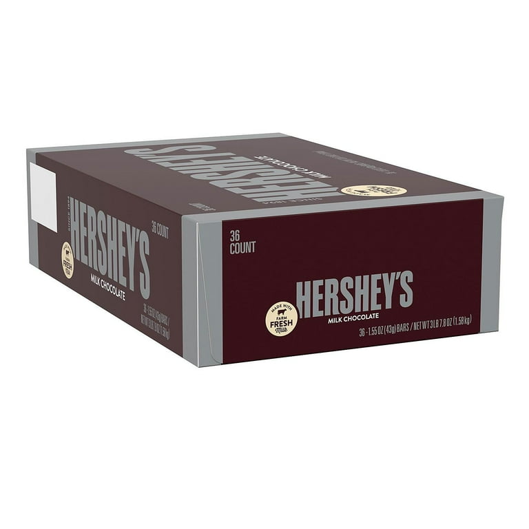 Hershey's Milk Chocolate Candy Bars, Bulk (1.55 oz., 36 ct