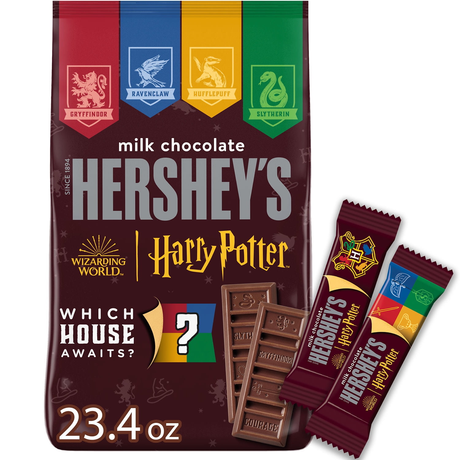 Hershey's Milk Chocolate Harry Potter Snack Size Halloween Candy, Bag 23.4 oz