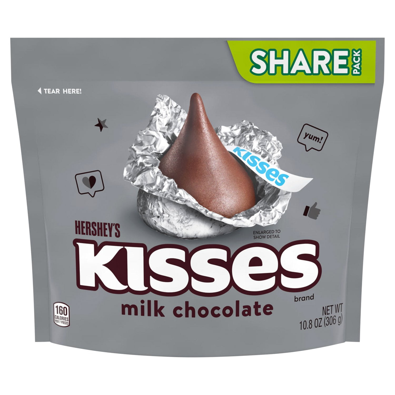 Hershey's Milk Chocolate Kisses 10.8 oz