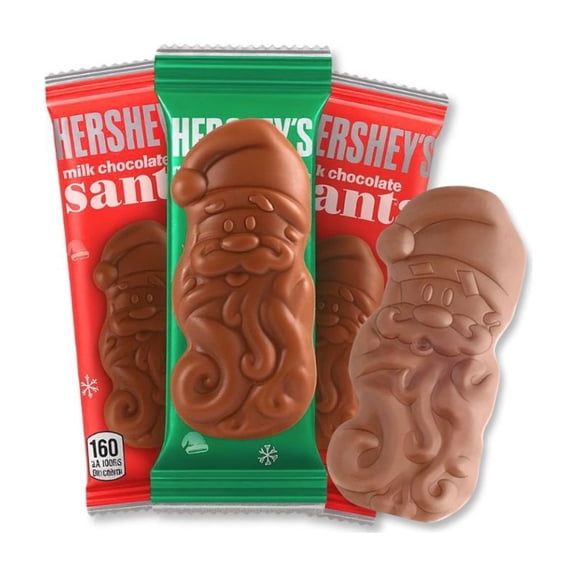 Hershey's Milk Chocolate Santa, 1.2 oz Bars, 5 lb
