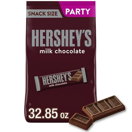 Hershey's Milk Chocolate Snack Size Candy, Party Pack 32.85 oz