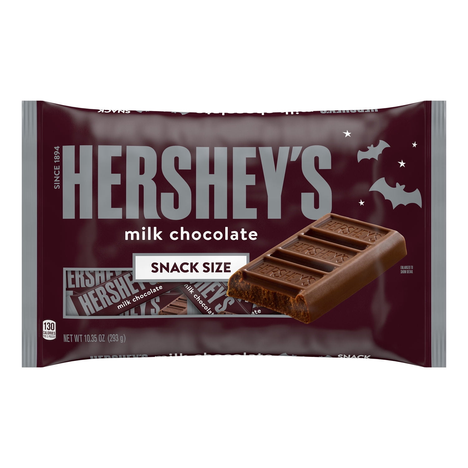 Hershey's Milk Chocolate Snack Size Halloween Candy, Bag 10.35 oz