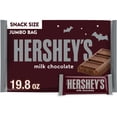 thumbnail image 1 of HERSHEY'S Milk Chocolate Snack Size, Halloween Candy Jumbo Bag, 19.8 oz, 1 of 9