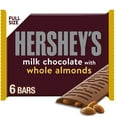 thumbnail image 1 of Hershey's Milk Chocolate with Whole Almonds Candy, Bars 1.45 oz, 6 Count, 1 of 10