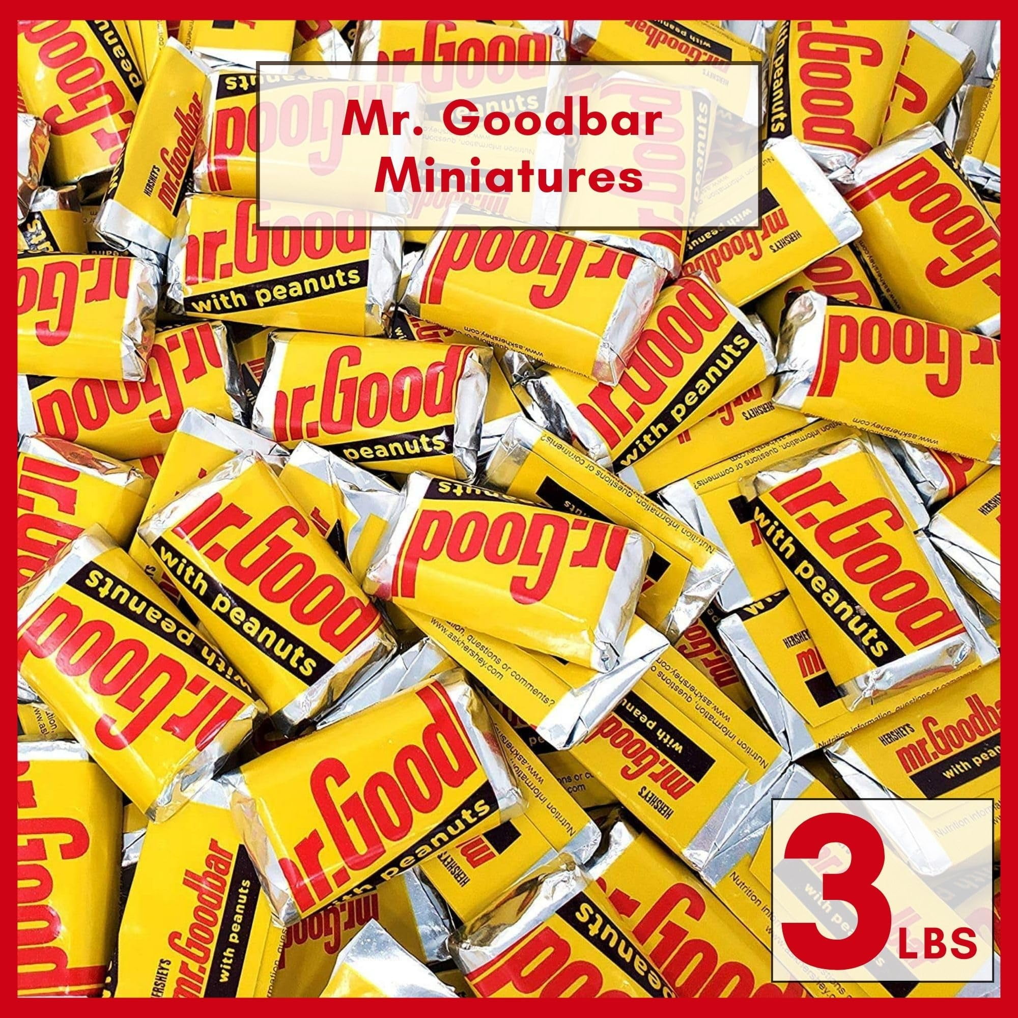 Hershey's Miniature Mr. Goodbar Milk Chocolate & Peanut Candy Bars