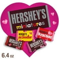 thumbnail image 1 of Hershey's Miniatures Assorted Chocolate Valentine's Candy, Gift Box 6.4 oz, 1 of 9