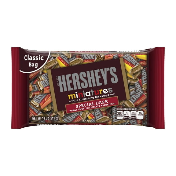 Hershey's Miniatures Special Dark Chocolate Candy, 11 Oz.