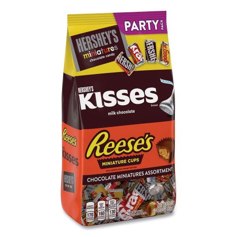New Hershey's Miniatures Variety Party Pack, Assorted Chocolates, 35 oz Bag, Ships in 1-3 Business Days