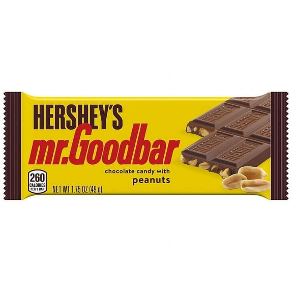 Hershey's Mr. Goodbar, Full Size Milk Chocolate 1.75oz Pack of 2