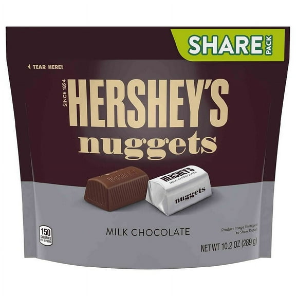 Hershey's NUGGETS Milk Chocolate Candy10.2oz Pack of 2
