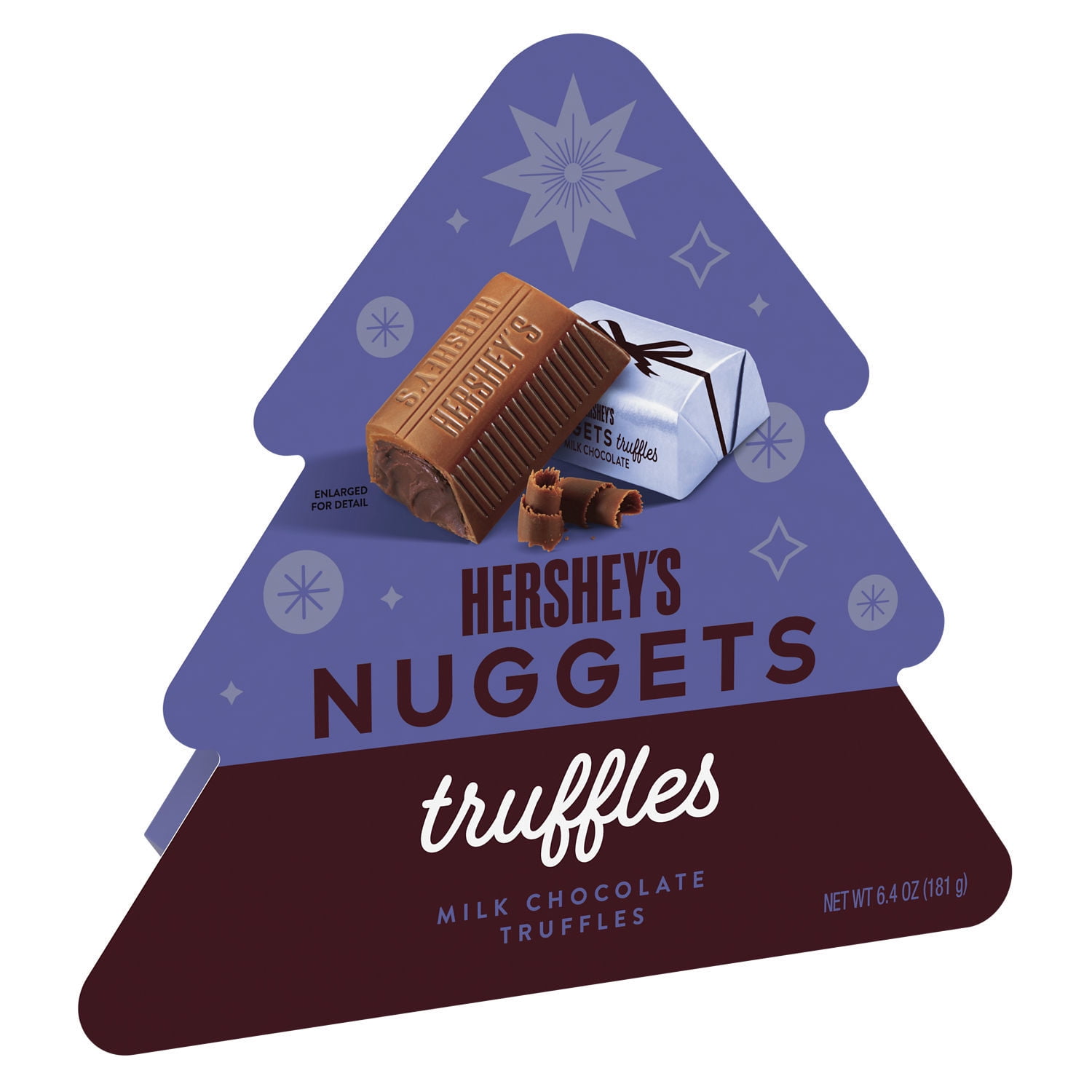 Hershey's Nuggets Milk Chocolate Truffles Christmas Candy, Gift Box 6.4