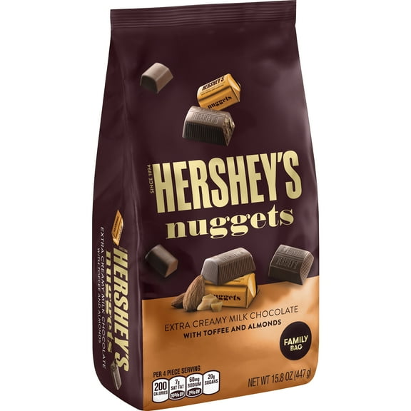 Hershey's Nuggets Milk Chocolate with Almonds, 15.8 Oz.