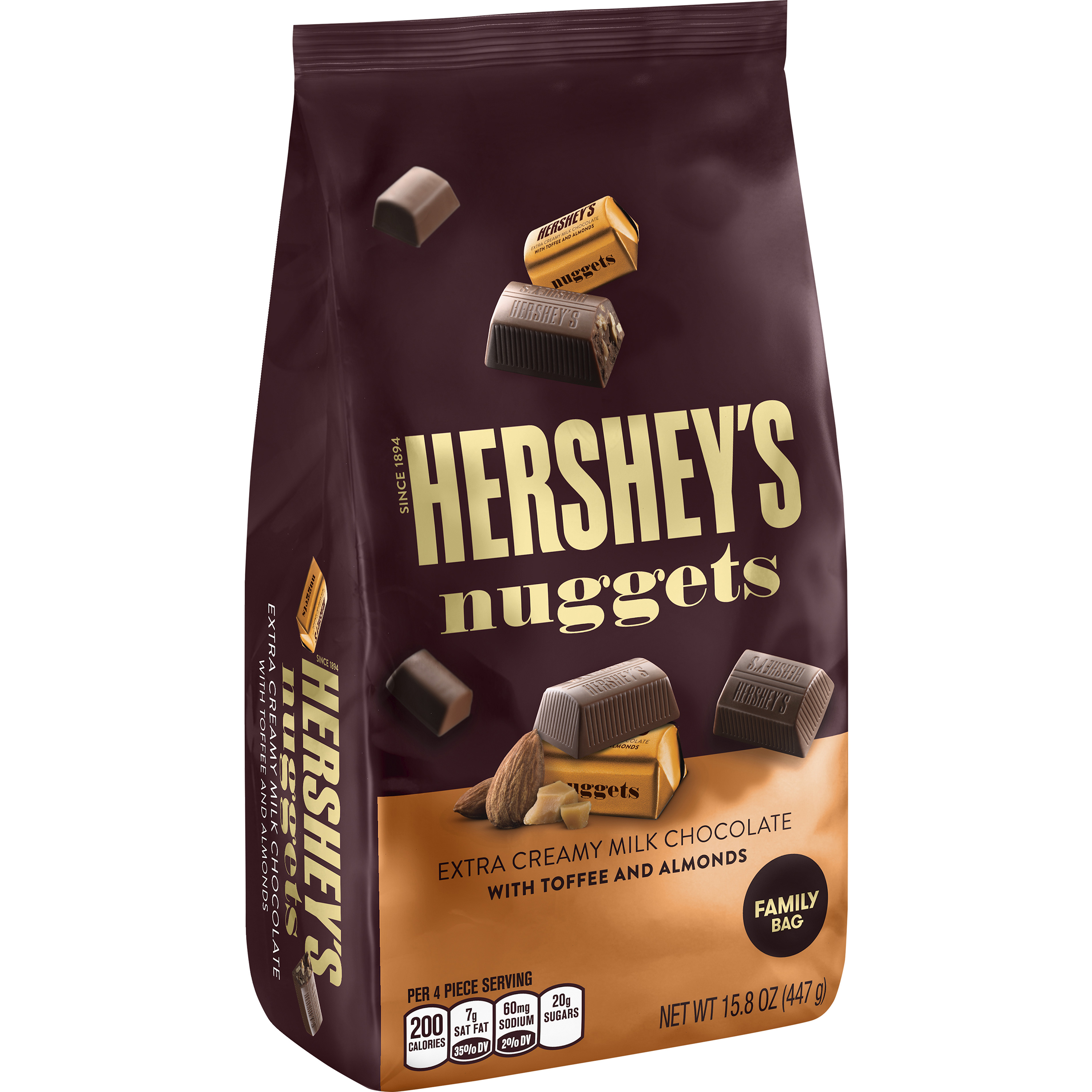 Hershey's Nuggets Milk Chocolate with Almonds, 15.8 Oz. - image 1 of 4