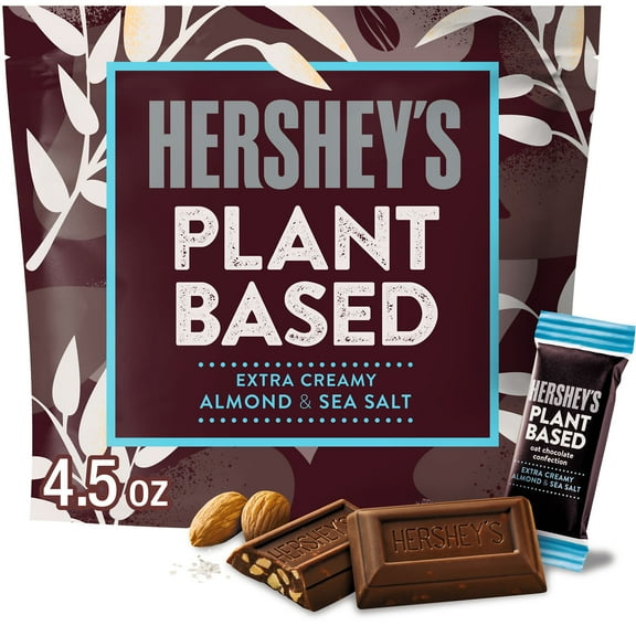Hershey's Plant Based Extra Creamy Almond and Sea Salt Candy, Bag 4.5 oz