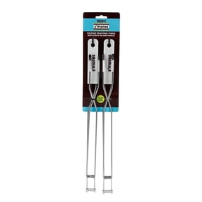 Hershey's S'mores 26 Inches Glow In The Dark Handles Foldable Stainless Steel  Forks, 2 Pcs