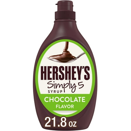 Hershey's Simply 5 Chocolate Syrup, Bottle 21.8 oz
