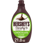 Hersheys Simply 5 Chocolate Syrup, Bottle 21.8 oz