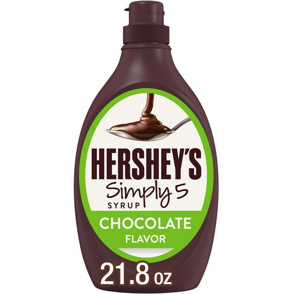 Hershey's Simply 5 Chocolate Syrup, Bottle 21.8 oz