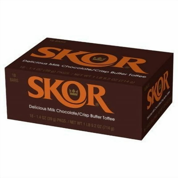 Hershey's Skor Toffee Bar 18 ct. pack of 2
