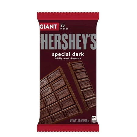 Hershey's Special Dark Giant Candy Bar 7.56oz (Pack of 3)